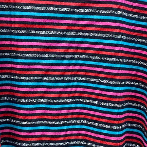Lane Bryant Multicolored Striped V Neck Long Sleeve T-Shirt Top Size 22/24 - Picture 8 of 9